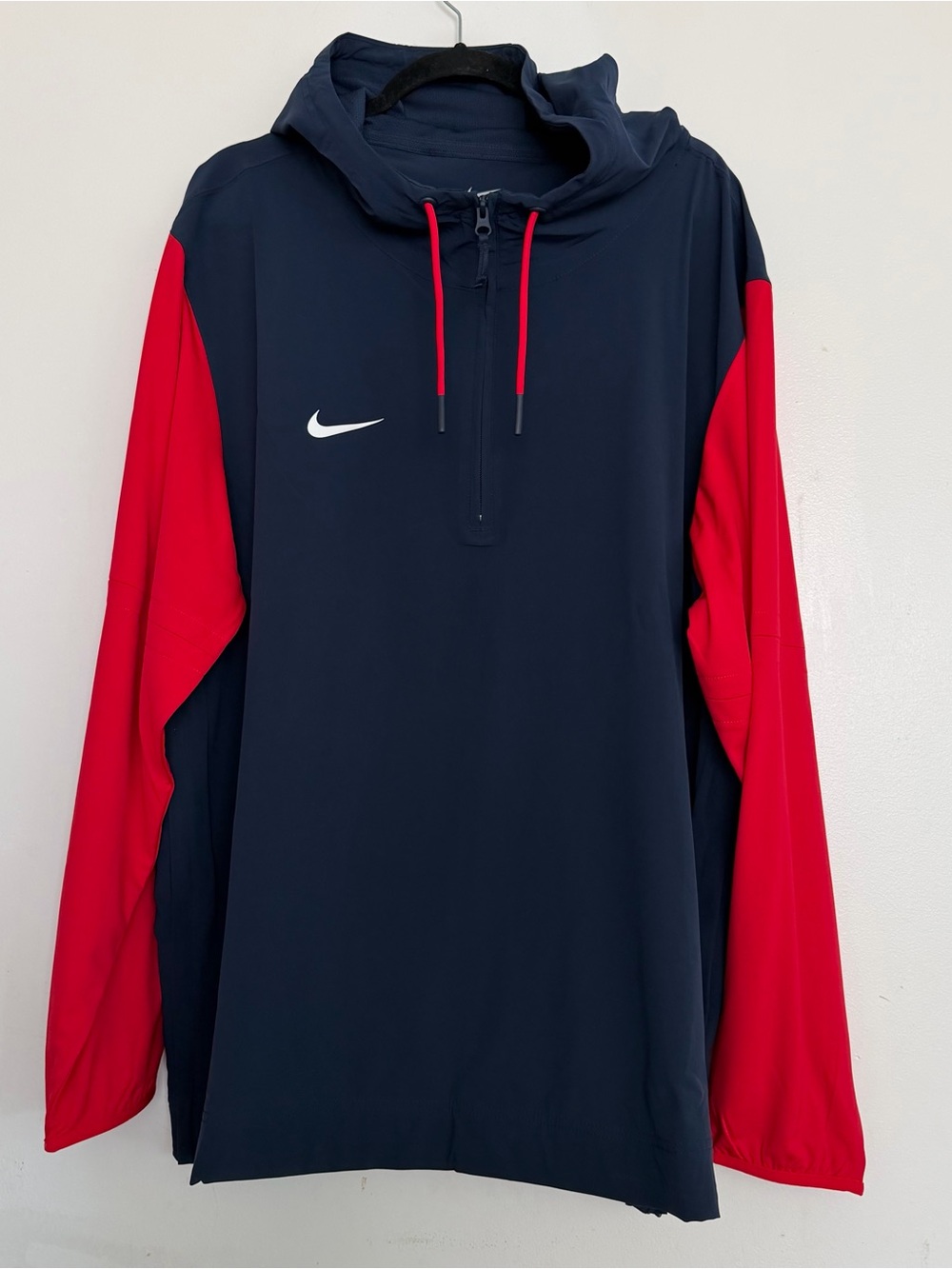 Men’s Nike Pregame 1/4 Zip Player Coach Jacket Navy 419 Size XXL